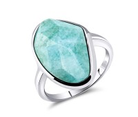 Amazonite Silver Rings NSR-2342